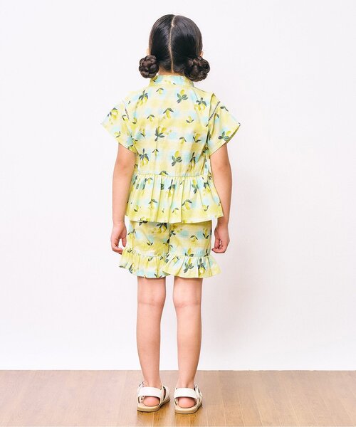 Ampersand（アンパサンド）の「【リンク】バラエティGIRLS甚平（浴衣・キッズ・キナリ/ラベンダー/ネイビー/イエロー・80/90/100/110/120/130/140）」の11枚目の写真