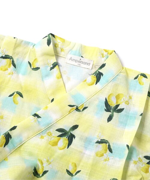Ampersand（アンパサンド）の「【リンク】バラエティGIRLS甚平（浴衣・キッズ・キナリ/ラベンダー/ネイビー/イエロー・80/90/100/110/120/130/140）」の20枚目の写真