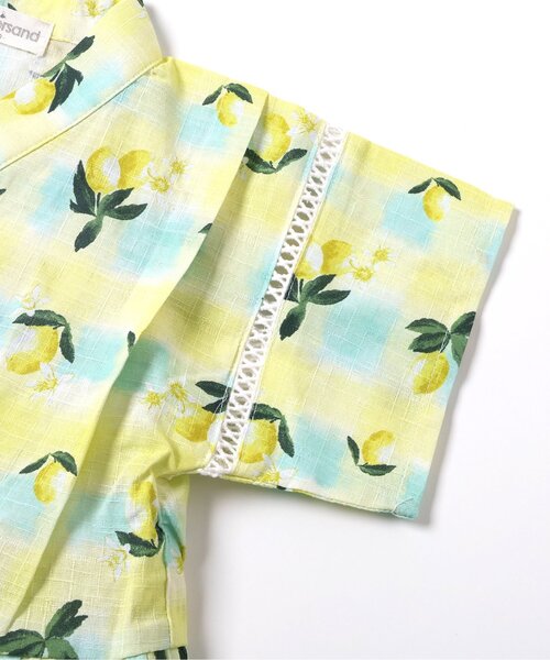 Ampersand（アンパサンド）の「【リンク】バラエティGIRLS甚平（浴衣・キッズ・キナリ/ラベンダー/ネイビー/イエロー・80/90/100/110/120/130/140）」の21枚目の写真