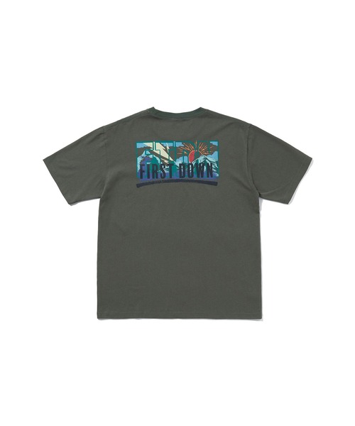 FIRST DOWN(ファーストダウン)の「グラフィック スリーブTシャツ #1(Tシャツ/カットソー・メンズ・カーキ/ホワイト・M/L/XL)」の18枚目の写真