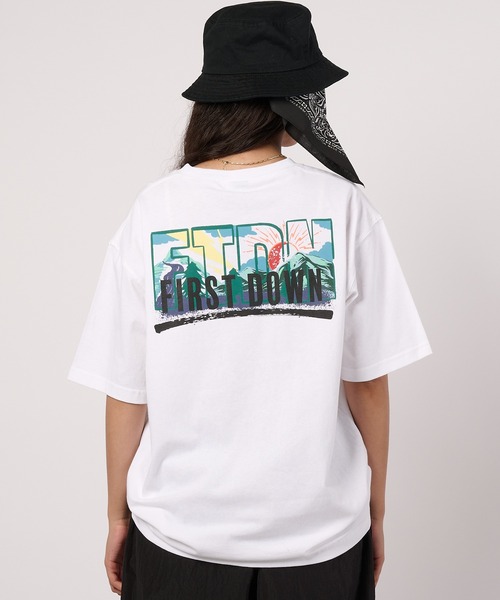 FIRST DOWN(ファーストダウン)の「グラフィック スリーブTシャツ #1(Tシャツ/カットソー・メンズ・カーキ/ホワイト・M/L/XL)」の6枚目の写真