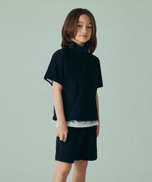 ナイロンハーフアノラックセットアップ[ブラック]