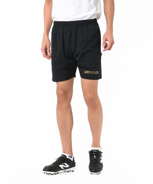 NEW BALANCE(ニューバランス)の「コットンライク ショーツ(その他パンツ・メンズ・ライトグレー/ブラック・SMALL/MEDIUM/LARGE/X-LARGE/XX-LARGE)」の1枚目の写真