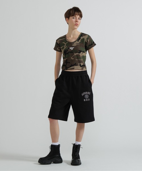 AVIREX(アヴィレックス)の「《直営店限定》CAMO WAFFLE MINI T-SHIRT(Tシャツ/カットソー・レディース・ベージュ系その他/グリーン系カモフラージュ・M/S)」の3枚目の写真