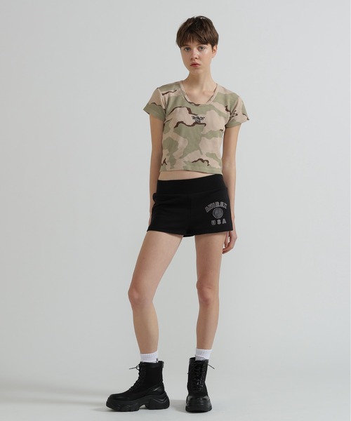 AVIREX(アヴィレックス)の「《直営店限定》CAMO WAFFLE MINI T-SHIRT(Tシャツ/カットソー・レディース・ベージュ系その他/グリーン系カモフラージュ・M/S)」の16枚目の写真