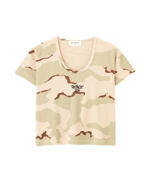 AVIREX(アヴィレックス)の「《直営店限定》CAMO WAFFLE MINI T-SHIRT(Tシャツ/カットソー・レディース・ベージュ系その他/グリーン系カモフラージュ・M/S)」の17枚目の写真