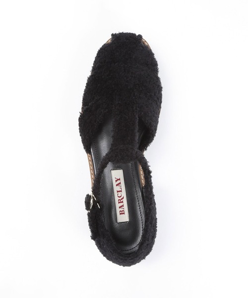 BARCLAY(バークレー)の「BARCLAY(バークレー)ボアグルカサンダル(サンダル・レディース・グレー/ブラック・22.5cm/23cm/23.5cm/24cm/24.5cm/22cm)」の5枚目の写真
