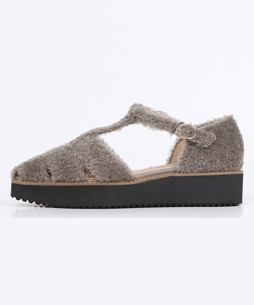 BARCLAY(バークレー)の「BARCLAY(バークレー)ボアグルカサンダル(サンダル・レディース・グレー/ブラック・22.5cm/23cm/23.5cm/24cm/24.5cm/22cm)」の8枚目の写真