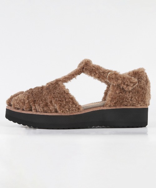 BARCLAY(バークレー)の「BARCLAY(バークレー)ボアグルカサンダル(サンダル・レディース・グレー/ブラック・22.5cm/23cm/23.5cm/24cm/24.5cm/22cm)」の13枚目の写真