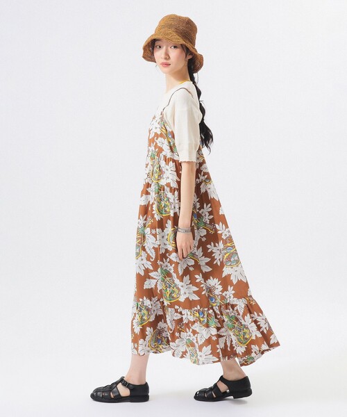 SUN SURF（サンサーフ）の「【8/6再値下げ】【別注】SUN SURF / ノースリーブ キャミ ワンピース（ワンピース・レディース・ブラウン/ネイビー・ONE SIZE）」の18枚目の写真