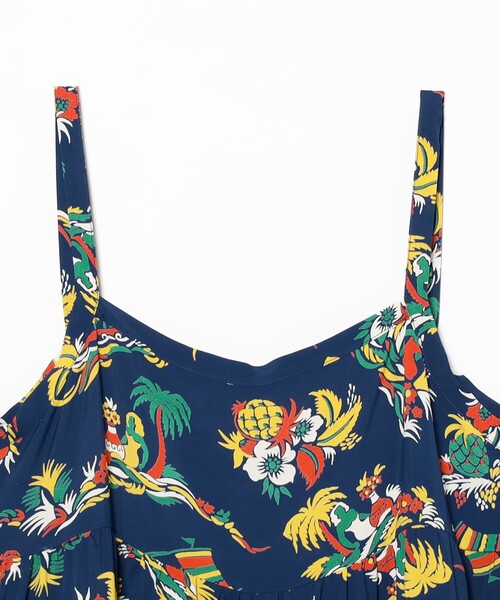 SUN SURF（サンサーフ）の「【8/6再値下げ】【別注】SUN SURF / ノースリーブ キャミ ワンピース（ワンピース・レディース・ブラウン/ネイビー・ONE SIZE）」の7枚目の写真