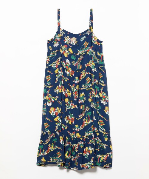 SUN SURF（サンサーフ）の「【8/6再値下げ】【別注】SUN SURF / ノースリーブ キャミ ワンピース（ワンピース・レディース・ブラウン/ネイビー・ONE SIZE）」の8枚目の写真
