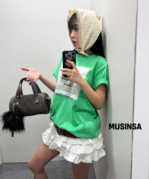 CRANK(クランク)の「ティアードマイクロスカートパンツ_ホワイト(スカート・レディース・その他・FREE)」の3枚目の写真