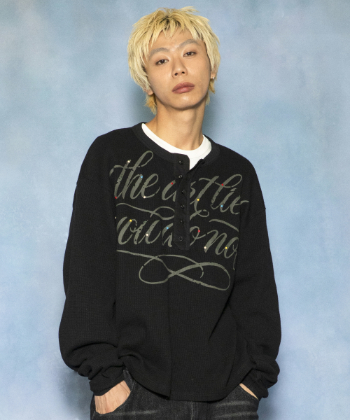 GLACK(グラック)の「GT178 セグメントヘンリーネック長袖Tシャツ (ブラック)(Tシャツ/カットソー・レディース・その他・LARGE/MEDIUM)」の8枚目の写真