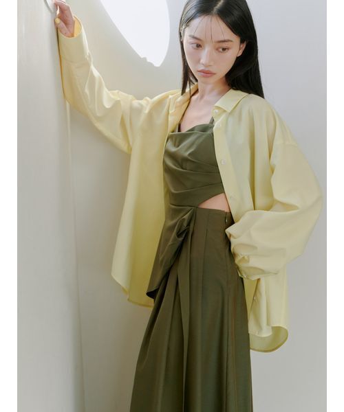 SNIDEL（スナイデル）の「スイッチングキャミワンピース（ワンピース・レディース・カーキ/ブラック/グレー・1/0）」の5枚目の写真