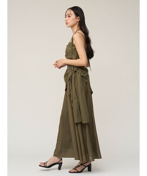 SNIDEL（スナイデル）の「スイッチングキャミワンピース（ワンピース・レディース・カーキ/ブラック/グレー・1/0）」の8枚目の写真