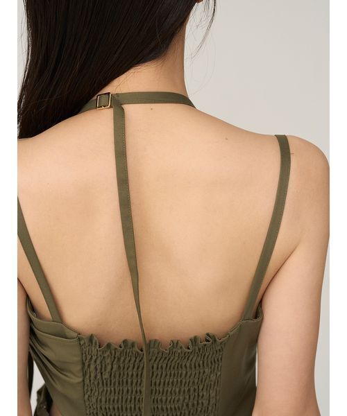 SNIDEL（スナイデル）の「スイッチングキャミワンピース（ワンピース・レディース・カーキ/ブラック/グレー・1/0）」の9枚目の写真