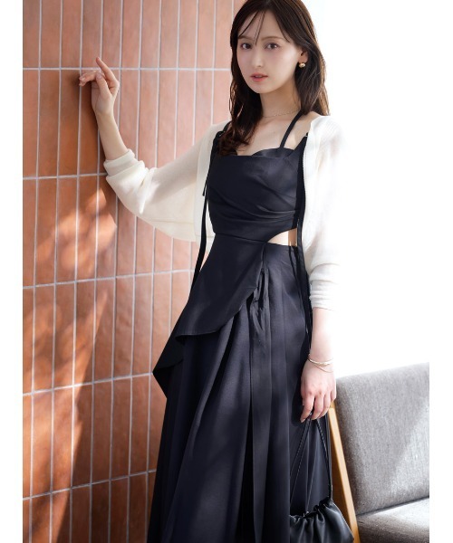 SNIDEL（スナイデル）の「スイッチングキャミワンピース（ワンピース・レディース・カーキ/ブラック/グレー・1/0）」の2枚目の写真