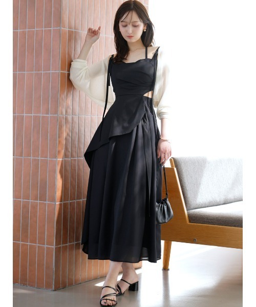 SNIDEL（スナイデル）の「スイッチングキャミワンピース（ワンピース・レディース・カーキ/ブラック/グレー・1/0）」の18枚目の写真