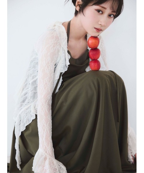 SNIDEL（スナイデル）の「スイッチングキャミワンピース（ワンピース・レディース・カーキ/ブラック/グレー・1/0）」の17枚目の写真