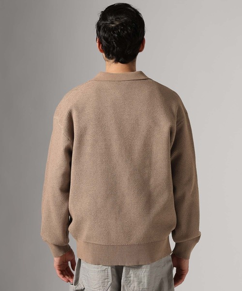 BAYFLOW(ベイフロー)の「スキッパーポロプルオーバー(ポロシャツ・メンズ・ブラック/ベージュ/グリーン・MEDIUM/LARGE)」の12枚目の写真