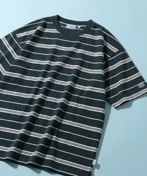 2026SS DISCUS/ディスカス COOLMAX ボーダー ミニワッペンロゴ刺繍 半袖Tシャツ レディース メンズ