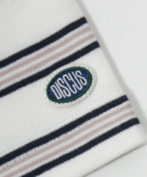 DISCUS(ディスカス)の「2026SS DISCUS/ディスカス COOLMAX ボーダー ミニワッペンロゴ刺繍 半袖Tシャツ レディース メンズ(Tシャツ/カットソー・メンズ・ホワイト系その他/ベージュ系その他/グリーン系その他/ホワイト系その他2・M/L/LL)」の18枚目の写真