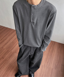 EFFECTION（エフェクション）の「■2026AW 新色追加【neos】ルーズシルエット ヘンリーネック 微起毛 ストレッチ ロングスリーブ Tシャツ ユニセックス（Tシャツ/カットソー）」