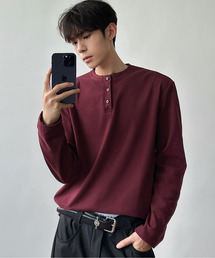 EFFECTION（エフェクション）の「【neos】ルーズシルエット ヘンリーネック ロングスリーブ Tシャツ ユニセックス（Tシャツ/カットソー）」