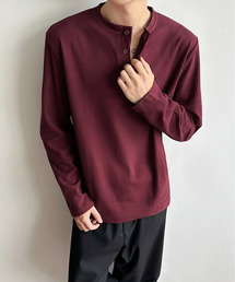 EFFECTION（エフェクション）の「■2026AW 新色追加【neos】ルーズシルエット ヘンリーネック 微起毛 ストレッチ ロングスリーブ Tシャツ ユニセックス（Tシャツ/カットソー）」
