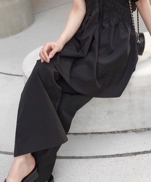 CORNERS(コーナーズ)の「タックイージーパンツ【セットアップ可能】(その他パンツ・レディース・ブラック/グレイッシュベージュ/グレー・M)」の10枚目の写真