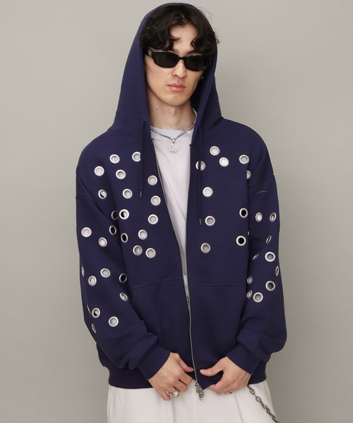 SEQUENZ/シークエンズ】SQNZ EYELET ZIP PK（パーカー）｜SEQUENZ