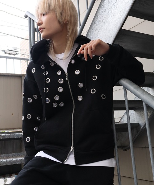 SEQUENZ/シークエンズ】SQNZ EYELET ZIP PK（パーカー）｜SEQUENZ