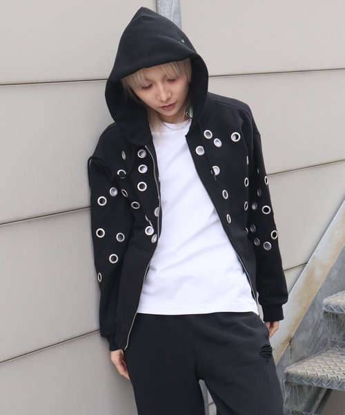 SEQUENZ/シークエンズ】SQNZ EYELET ZIP PK（パーカー）｜SEQUENZ