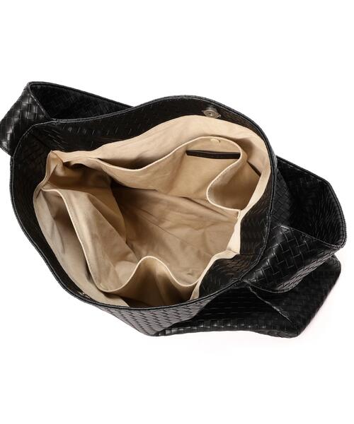 DANKE SCHON（ダンケシェーン）の「DankeSchon/ダンケシェーン/FAUX LEATHER WOVEN BAG（ショルダーバッグ・レディース・ブラウン/ブラック・F）」の12枚目の写真