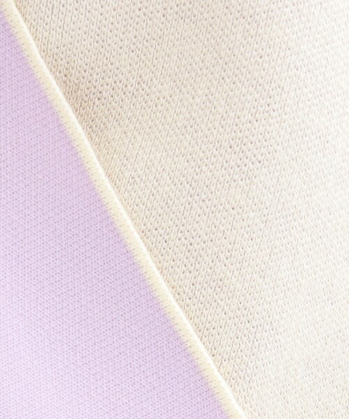 SHOO・LA・RUE（シューラルー）の「【洗濯機可/S-LL】品良くきまる ダブルフェイス 配色カーディガン（カーディガン/ボレロ・レディース・オフホワイト/ライトグリーン/ライトグレー・04/03/02/01）」の7枚目の写真