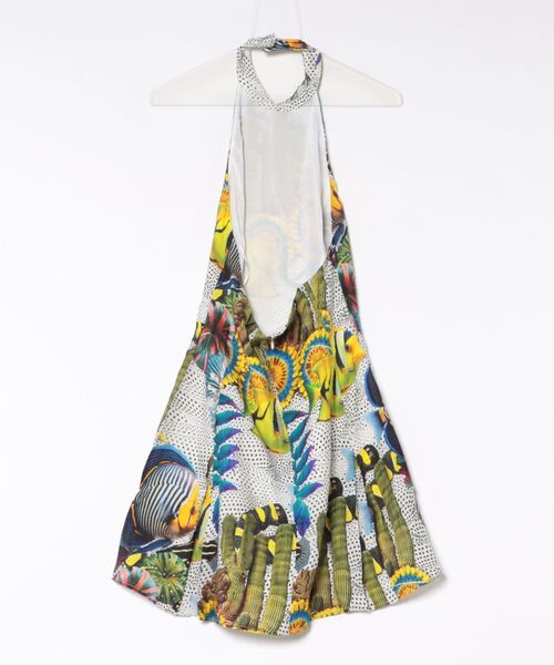 Desigual(デシグアル)の「【Desigual×Lacroix】マリンプリントホルターミニワンピ(ワンピース・レディース・ホワイト・XL/L/S/XS/M)」の2枚目の写真