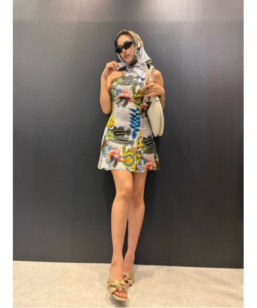 Desigual(デシグアル)の「【Desigual×Lacroix】マリンプリントホルターミニワンピ(ワンピース・レディース・ホワイト・XL/L/S/XS/M)」の3枚目の写真