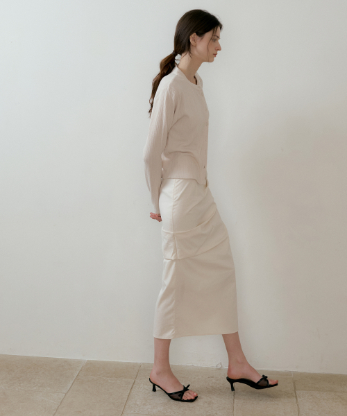 REORG(リオルグ)の「BATD LOTS SHIRRING SKIRT CREAM(スカート・レディース・その他・SMALL/MEDIUM/LARGE)」の4枚目の写真