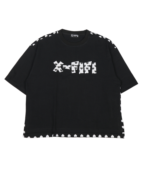 FIFI LAPIN（フィフィラパン）の「ハートパターンオーバーサイズ半袖Tシャツ/FS8WTS14F ホワイト（Tシャツ/カットソー・レディース・その他・FREE）」の4枚目の写真
