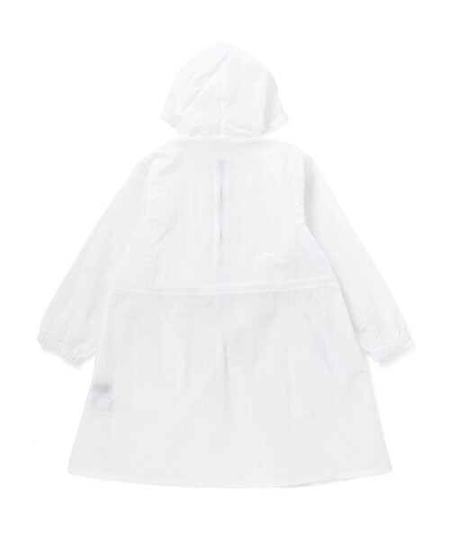 BeBe（ベベ）の「ボーダーギャザーワンピース+シアータフタロングパーカーセット（セットアップ・キッズ・ブルー/ホワイト・150cm/130cm/140cm）」の3枚目の写真