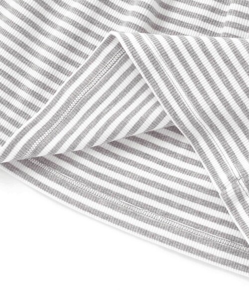 BeBe（ベベ）の「ボーダーギャザーワンピース+シアータフタロングパーカーセット（セットアップ・キッズ・ブルー/ホワイト・150cm/130cm/140cm）」の18枚目の写真