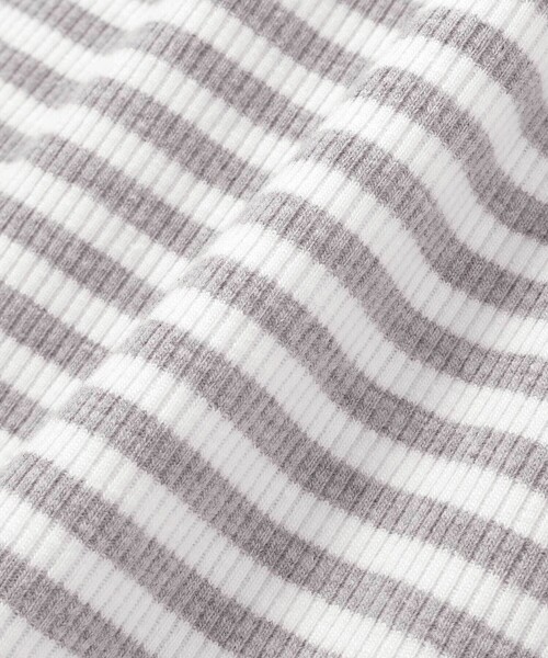 BeBe（ベベ）の「ボーダーギャザーワンピース+シアータフタロングパーカーセット（セットアップ・キッズ・ブルー/ホワイト・150cm/130cm/140cm）」の19枚目の写真