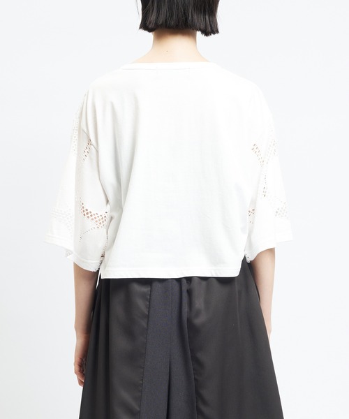 gomme（ゴム）の「ショートメッシュＴ（Tシャツ/カットソー・レディース・ブラック/ブラウン/ホワイト・MEDIUM）」の20枚目の写真