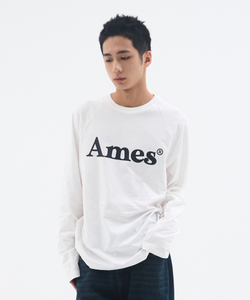 AMESWORLDWIDE(アメスワールドワイド)の「BASIC LOGO LONGSLEEVE TEE WHITE(Tシャツ/カットソー・レディース・その他・SMALL/MEDIUM/LARGE)」の2枚目の写真