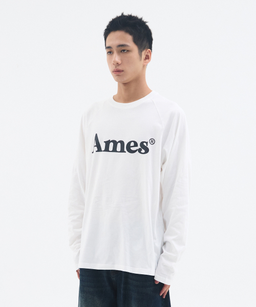AMESWORLDWIDE(アメスワールドワイド)の「BASIC LOGO LONGSLEEVE TEE WHITE(Tシャツ/カットソー・レディース・その他・SMALL/MEDIUM/LARGE)」の6枚目の写真