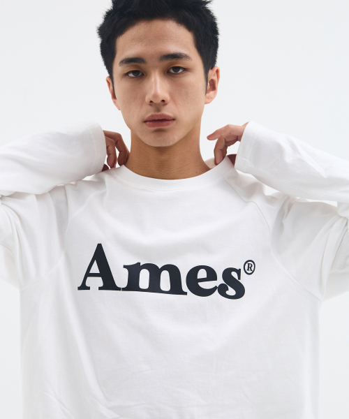 AMESWORLDWIDE(アメスワールドワイド)の「BASIC LOGO LONGSLEEVE TEE WHITE(Tシャツ/カットソー・レディース・その他・SMALL/MEDIUM/LARGE)」の9枚目の写真
