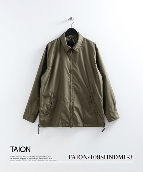 TAION(タイオン)の「【TAION(タイオン)】〈ユニセックス〉ノンダウン ミリタリー ファスナー シャツ(シャツ/ブラウス・メンズ・インディゴブルー/ライトインディゴブルー/ダークオリーブ/ブラック・2XL/XL/L/M/S/3XL)」の3枚目の写真