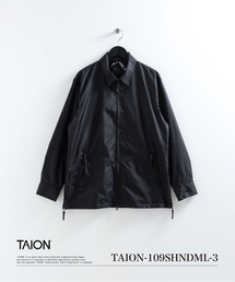 【TAION(タイオン)】〈ユニセックス〉ノンダウン ミリタリー ファスナー シャツ