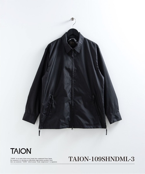 TAION(タイオン)の「【TAION(タイオン)】〈ユニセックス〉ノンダウン ミリタリー ファスナー シャツ(シャツ/ブラウス・メンズ・インディゴブルー/ライトインディゴブルー/ダークオリーブ/ブラック・2XL/XL/L/M/S/3XL)」の2枚目の写真